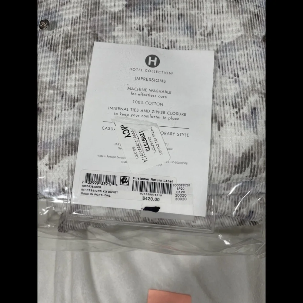 NEW Hotel Collection Impressions‎ Floral KING Duvet